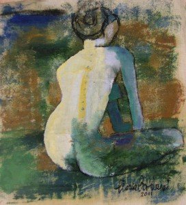 Gloria Baldazzi - Avant de dormir - tecnica mista sutela - 2011