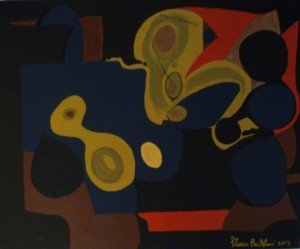 Gloria Baldazzi - Cellule - tecnica mista su tela - 2013 - 60x50