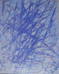 Gloria Baldazzi - L'immenso - tecnica mista su tela - aprile 20o10 - 80x60