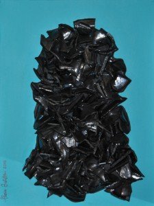 Gloria Baldazzi - Punte - tecnica polimaterica su tela - 30x40 - 2013