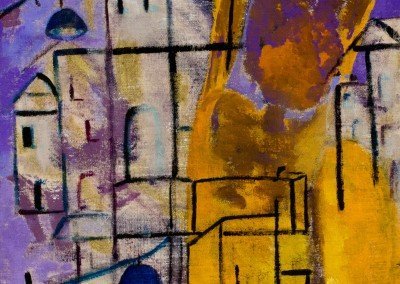 Nudo nel silenzio abitato del paese