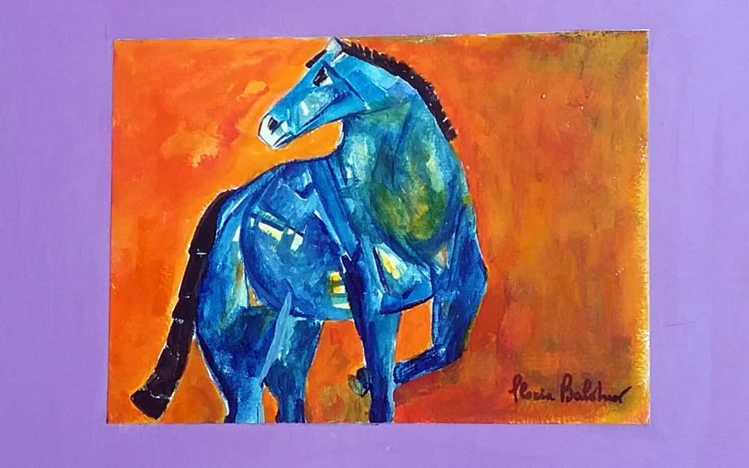 Cavallo blu